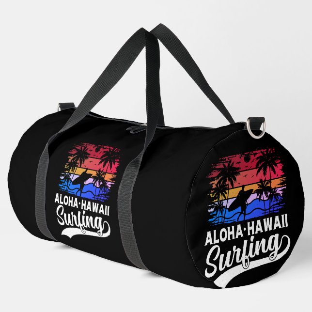 Bolso De Deporte Grande Vibes de surf Aloha Hawaii (Esquina izquierda)
