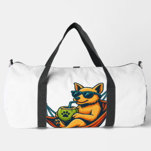 Bolso De Deporte Grande Vibraciones de cachorro tropical