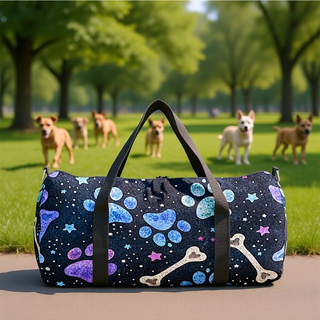 Bolso De Deporte Grande Vibrant Paw Print Travel  (Subido por el creador)