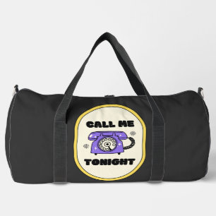 Bolso De Deporte Grande viejo teléfono, llámame esta noche
