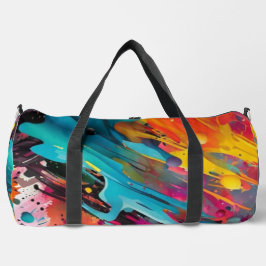 Bolso De Deporte Grande Vivid Chaos Splash Graffiti
