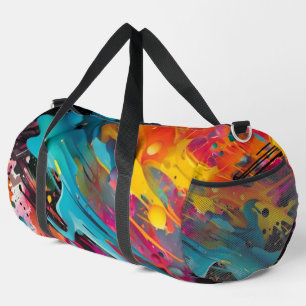 Bolso De Deporte Grande Vivid Chaos Splash Graffiti