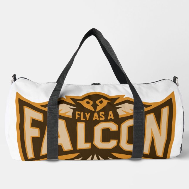 Bolso De Deporte Grande Volar como un Halcón Sepia (Anverso)