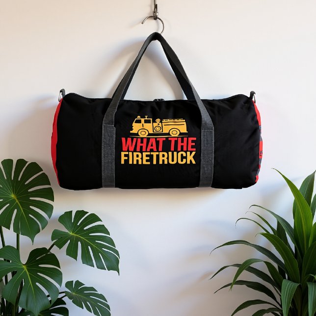 Bolso De Deporte Grande What The Firetruck Humorous Design (Subido por el creador)