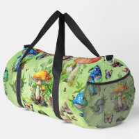 Whimsical Watercolor Mushroom Garden