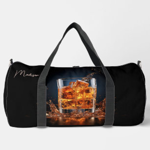Bolso De Deporte Grande Whiskey De Nombre Personalizado En Las Rocas