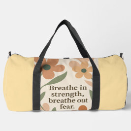 Bolso De Deporte Grande Yellow motivational quotes AI art 