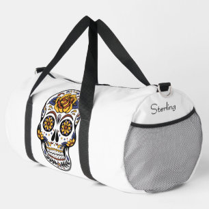 Bolso De Deporte Grande Yellow Rose Sugar Skull Personal