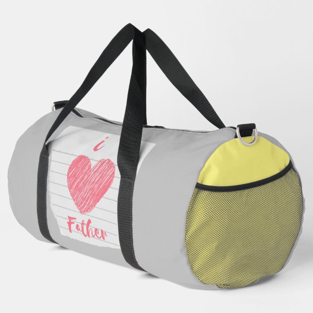 Bolso De Deporte Grande yo amo al padre (Esquina derecha)