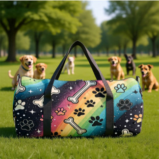 Bolso De Deporte Grande Zany Rainbow Pet Adventure