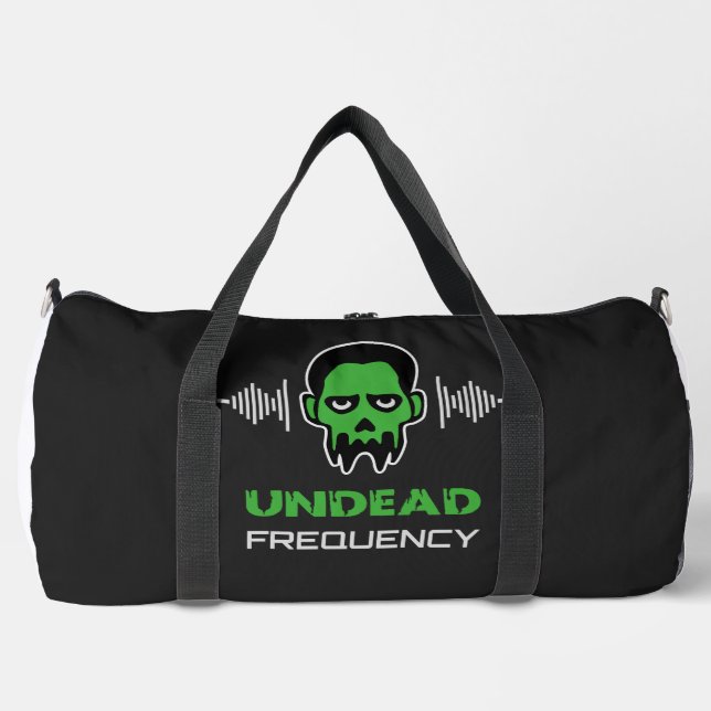 Bolso De Deporte Grande Zombie Techno Rave (Anverso)