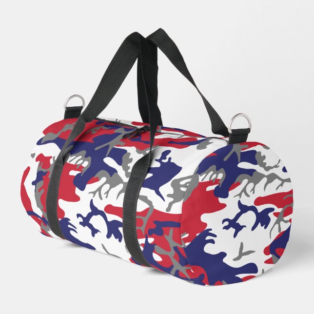 Bolso De Deporte Pequeño 4th of July, Independence day, Camouflage Gray (Esquina izquierda)