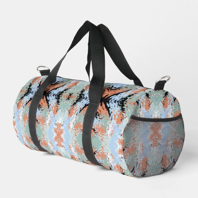 Bolso De Deporte Pequeño Abstract Split Ends Pattern And Soft Pastels (Esquina derecha)