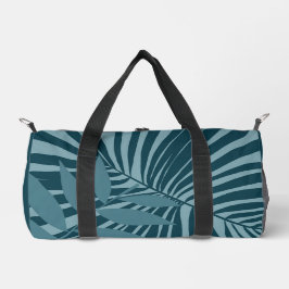 Bolso De Deporte Pequeño abstracto de hojas de palma y tropicales en gris a