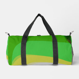Bolso De Deporte Pequeño Abstracto en verde y amarillo 1004