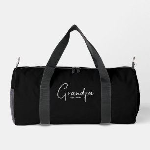Bolso De Deporte Pequeño Abuelo Estableció Regalo Negro