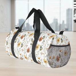 Bolso De Deporte Pequeño Acuarela de flores silvestres boho