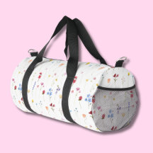 Acuarela de flores silvestres con patrón minimalis