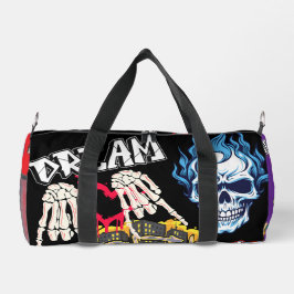 Bolso De Deporte Pequeño Add you name streetart illustrations Spooky black