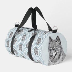 Bolso De Deporte Pequeño Alaskan Klee Kai AKK Husky pinta arte de perros ad