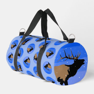 Bolso De Deporte Pequeño Alce torpe en invierno - Arte de vida salvaje orig