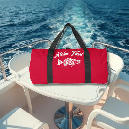 Bolso De Deporte Pequeño Aloha Trout-Hawaii Cherry Red
