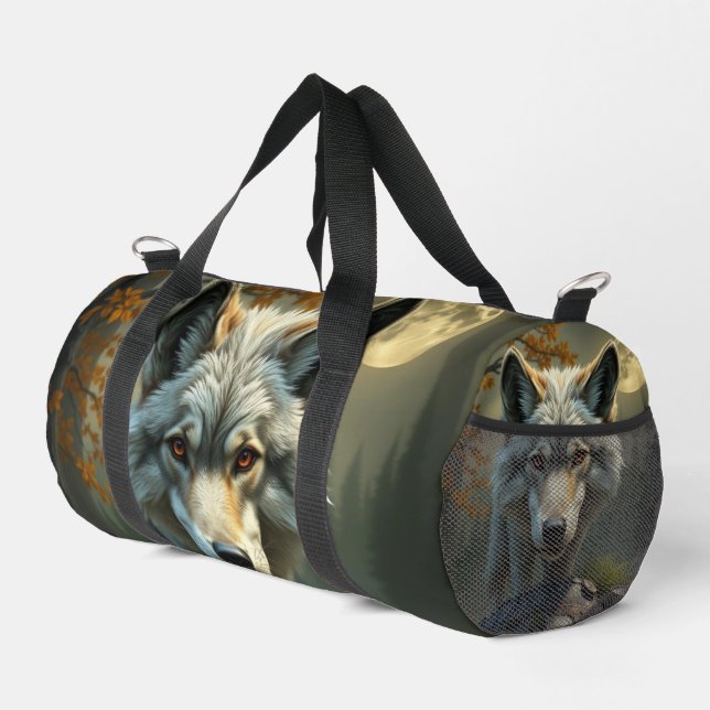 Bolso De Deporte Pequeño „Alpha-Wolf – König der Wildnis“ (Esquina derecha)