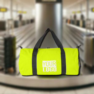 Bolso De Deporte Pequeño Amarillo fluorescente - añade tu logotipo