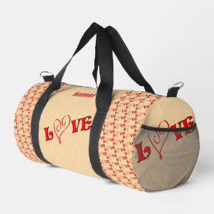 Bolso De Deporte Pequeño Amor Con Un Corazón Personalizado