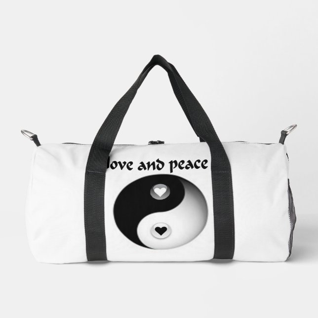 Bolso De Deporte Pequeño Amor y paz (Anverso)