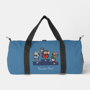 Bolso De Deporte Pequeño ¡Animales del Bosque Número Uno! Arte de Podio de