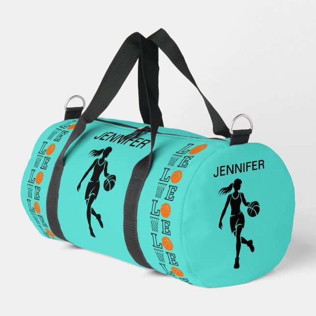 Bolso De Deporte Pequeño aros de baloncesto, Baloncesto Jugador, Equipo, Du (Esquina izquierda)