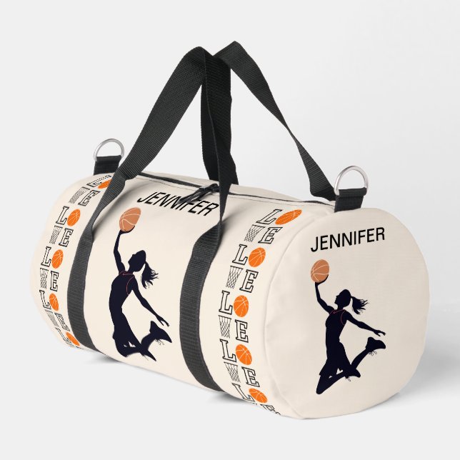 Bolso De Deporte Pequeño aros de baloncesto, Baloncesto Jugador, Equipo, Du (Esquina izquierda)