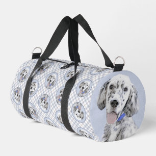 Bolso De Deporte Pequeño Arreglo de inglés Blue Belton Pintura Mascota Perr
