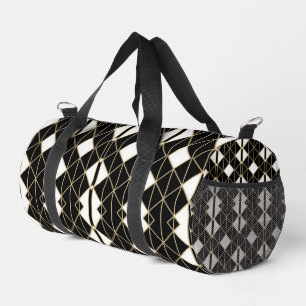Bolso De Deporte Pequeño Art Deco Black and Gold Geometric luxury
