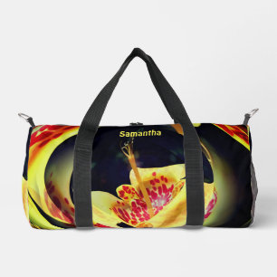 Bolso De Deporte Pequeño Arte abstracto de Lily Floral personalizado