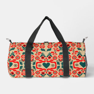 Bolso De Deporte Pequeño Arte de flores abstractas boho