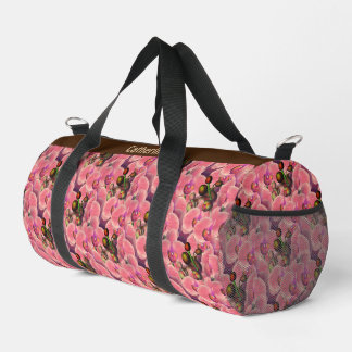 Bolso De Deporte Pequeño Arte de flores de orquídeas rosadas personalizado