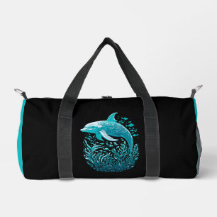 Bolso De Deporte Pequeño Arte de la vida marina Delfín