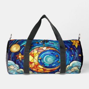 Bolso De Deporte Pequeño Arte de vidrio mancillado