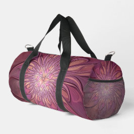 Bolso De Deporte Pequeño Arte fractal floral moderno abstracto colores de b