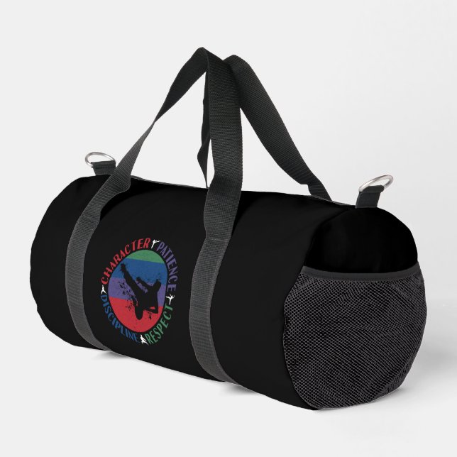 Bolso De Deporte Pequeño Artes marciales - Valores básicos de karate (Esquina derecha)