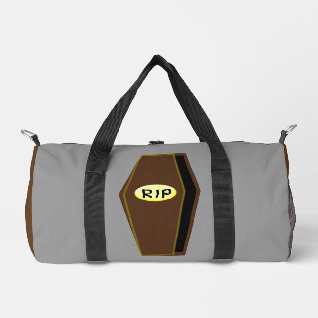 Bolso De Deporte Pequeño Ataúd de Doom de Halloween RIP (Anverso)