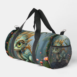 Bolso De Deporte Pequeño Auren – pequeño dragón del bosque esmeralda