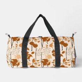 Bolso De Deporte Pequeño Autumn Botanical Leaves Minimalist 