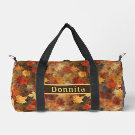 Bolso De Deporte Pequeño Autumn Leaves Grunge Duffel Bag