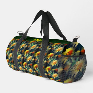 Bolso De Deporte Pequeño Ave En Daisias Amarillas Fantasía Arte Personaliza