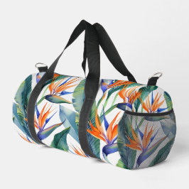 Bolso De Deporte Pequeño Ave traviesa hawaiana moderna de patrón de paraíso
