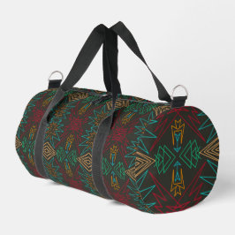 Bolso De Deporte Pequeño Aztec Native American Geometric Lined Pattern Art