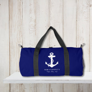 Bolso De Deporte Pequeño Azul marino monograma clásico